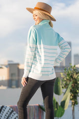 Blue Turtleneck Sweater