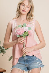 Boho Tank-Blush