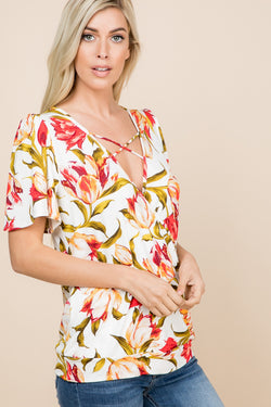 Tulip Top-Ivory