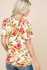Tulip Top-Ivory