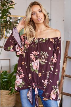 Off the Shoulder Floral Top