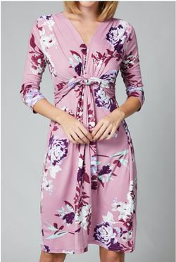 Mauve Floral Dress